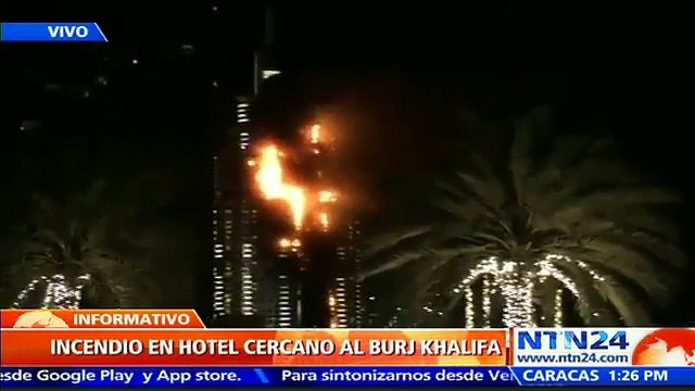 Fuerte incendio en lujoso rascacielos de Dubái despierta el temor en el emirato