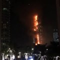 Fire at Address Hotel Burj Khalifa New Year's Eve Fireworks Display in Dubai 2016