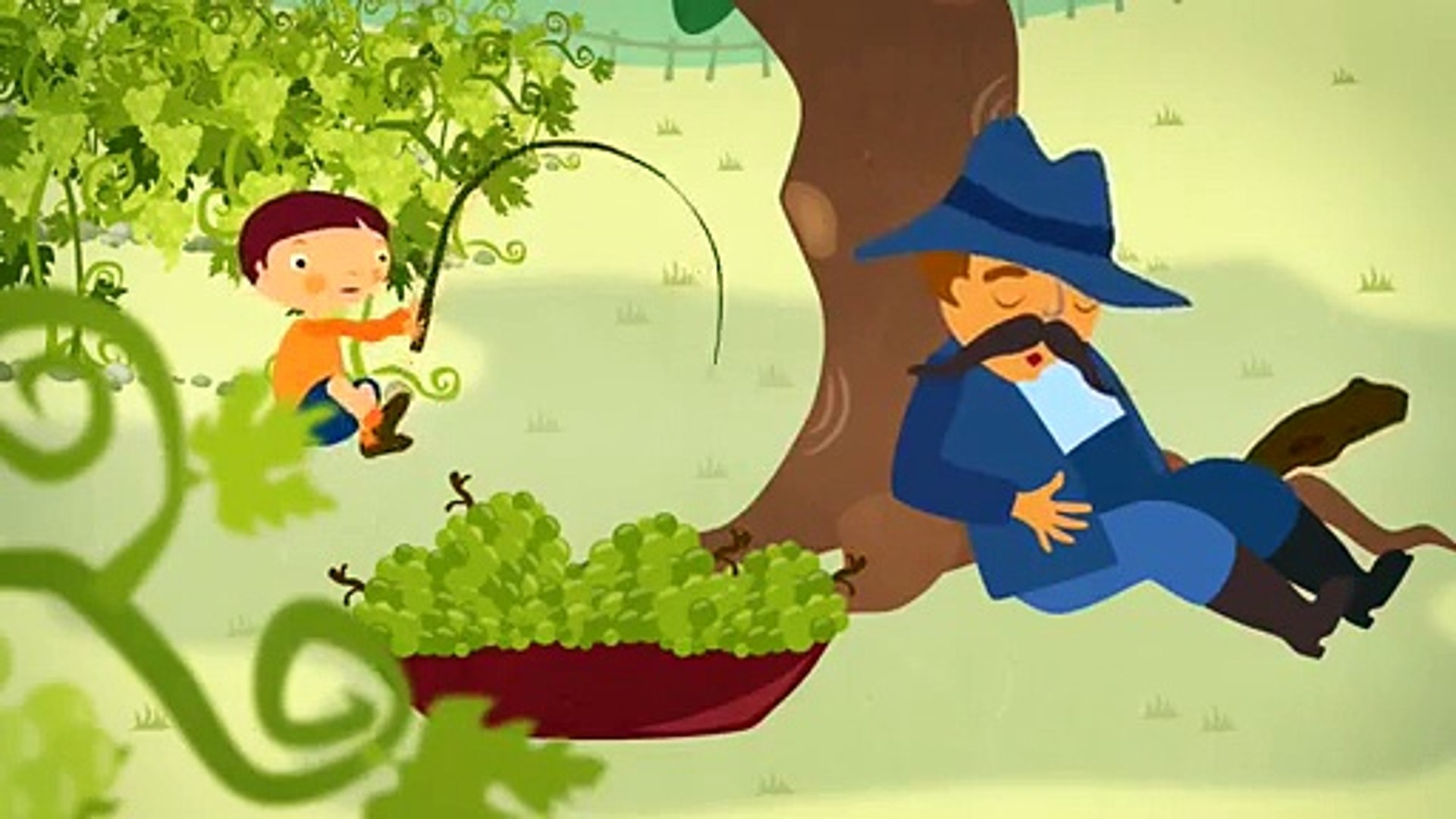 Lipem, lopom a szőlőt (gyerekdal, rajzfilm gyerekeknek) - Dailymotion Video