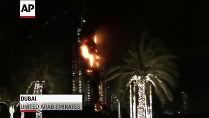 Dubai Under Huge Fire During New Year Celebration 2016