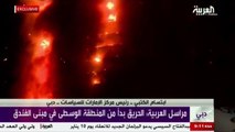 حريق مهول شب ليلة راس السنة 2016 بأحد فنادق دبي بالقرب من برج الخليفة