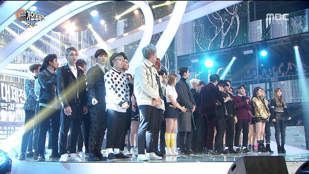 151231 2015 MBC Gayo Daejejun - YongHwa CNBLUE - Special MC & New Year's greetings