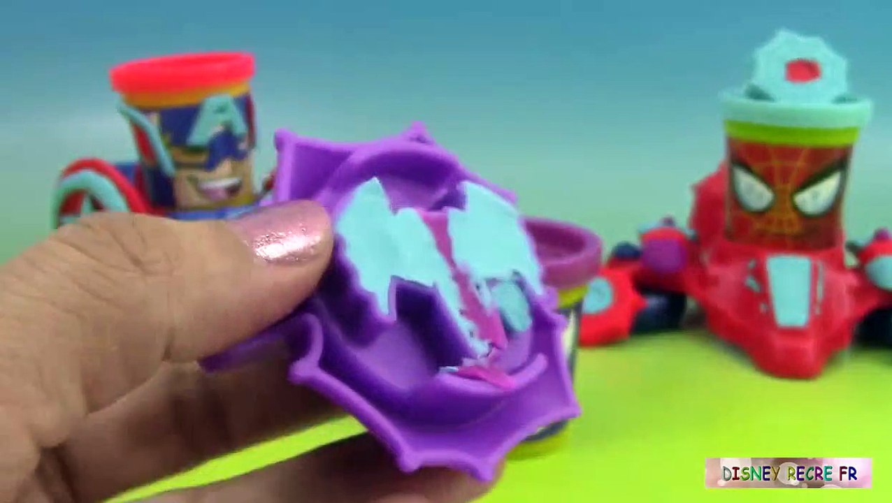 Pâte à modeler Play doh Can heads Spideman, Captain America, Venom, Marvel Français