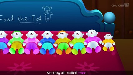 Ten In The Bed Nursery Rhyme With Lyrics - Cartoon Animation Rhymes & Songs for Children