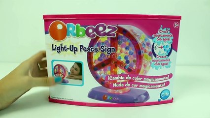 ORBEEZ Light-Up Peace Sign! Magically Grows in Water ORBEEZ Playset