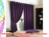 Madison Lined Eyelet Ring Top Curtains Purple 90x108