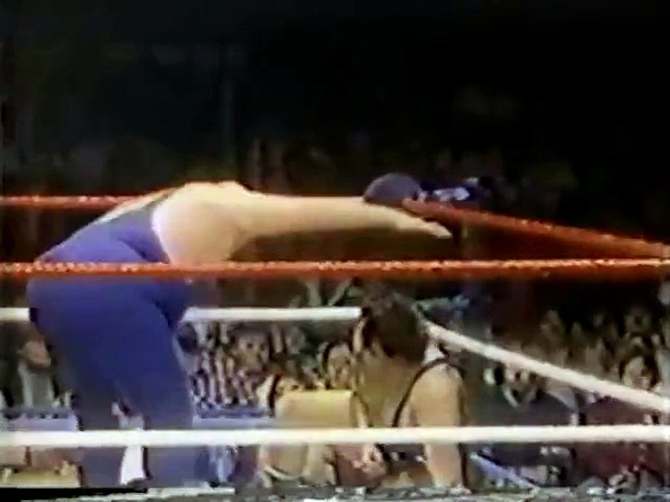 Salvatore Bellomo vs Butcher Vachon   Championship Wrestling Feb 11th, 1984