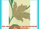 Kinsale Terracotta 90 (width) x 72 (drop) Floral Print 1/2 Panama Fully Lined 3 Pencil Pleat