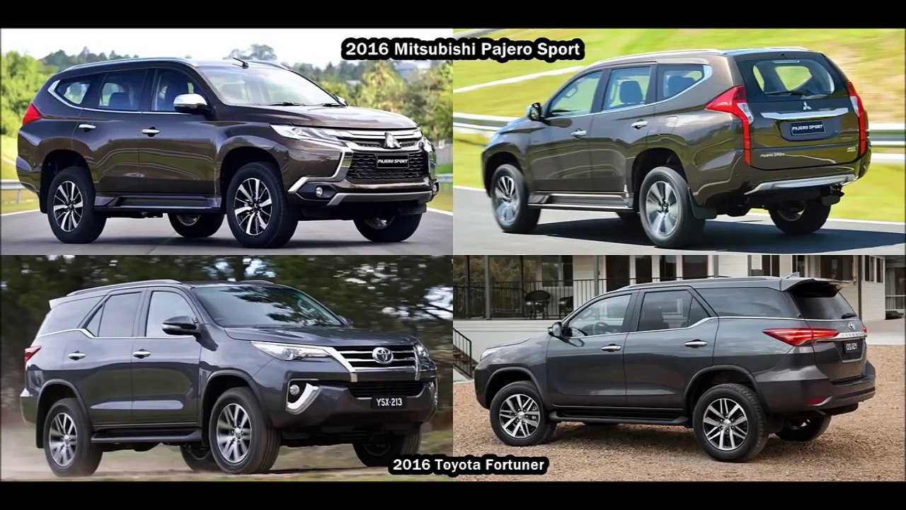 2016 Toyota Fortuner Vs 2016 Mitsubishi Pajero Sport DESIGN!