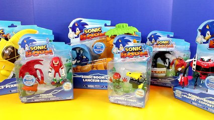 Sonic The Hedgehog Toys Sonic Boom launcher Burnbot Dr. Eggman Orbot Cubot Knuckles Tales Plane