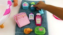 Baby Doll Bathtime Nenuco Change Diaper How to Bath a Baby Doll Toy Videos
