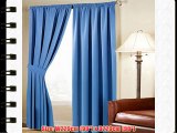 Linens Limited Thermal Blackout Pencil Pleat Curtains Duck Egg Blue 90 x 90 Inch