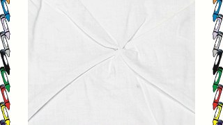 Attractive Modern Duvet Cover With Ruffled Diamond Pattern In Plain White