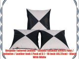 Bespoke Tailored Leather - Leather Cushion Covers Faux / Imitative / Leather look ( Pack of