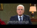 Roma - Discorso di fine anno del Presidente Mattarella -con sottotitoli- (31.12.15)