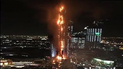 Dubai Skyscraper Engulfed in Flames