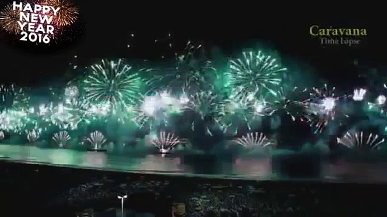 2016 Midnight Fireworks- Rio de Janeiro, Brazil (Full Show HD)