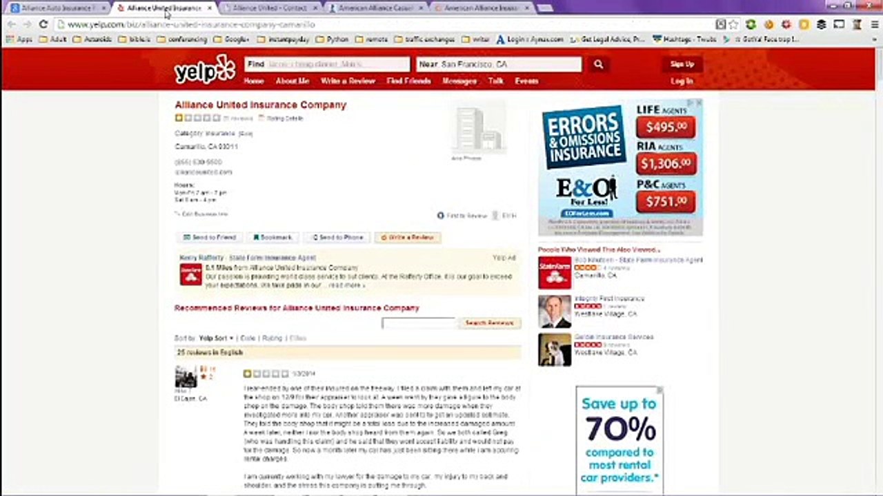 Alliance Auto Insurance Phone Number and Review