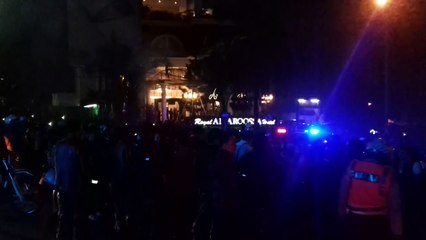 Pesta Kembang Api di Tugu Kujang Bogor