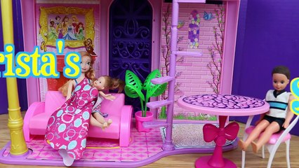 Frozen Anna & Kristoffs Baby Krista Gets Sick Disney Princess Barbie Parody Flashback Dis
