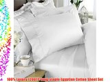 Egyptian Bedding 1200 Thread Count Egyptian Cotton 1200TC Sheet Set Super King  White Solid
