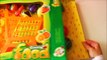 KZKCARTOON TV-Toy Cutting Velcro Fruit Vegetables Shopping Trolley Kart Basket Groceries