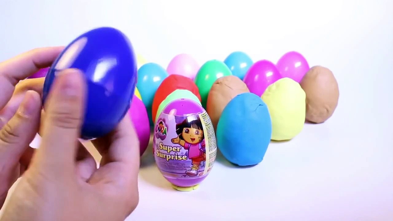 Play Doh Dora The Explorer Surprise Eggs Dora La Exploradora Huevos Sorpresa Peppa Pig Frozen Micke