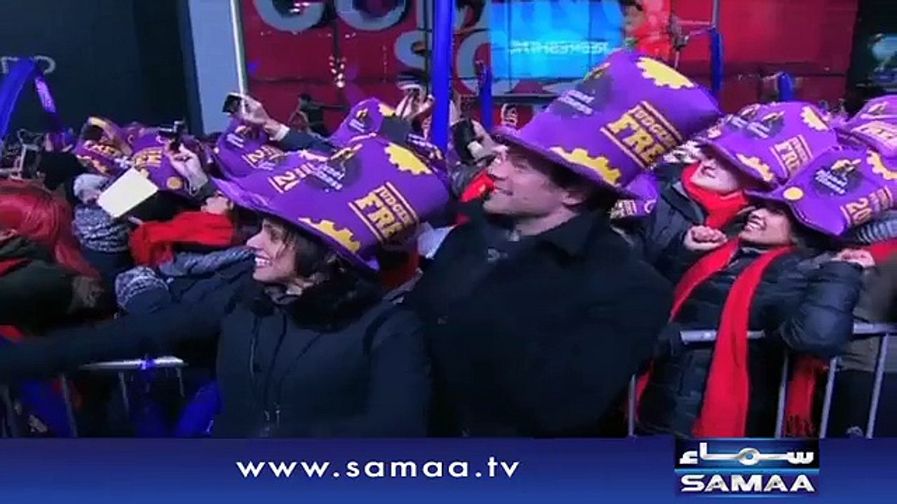 Jubilance in Times Square as New York marks the New Year