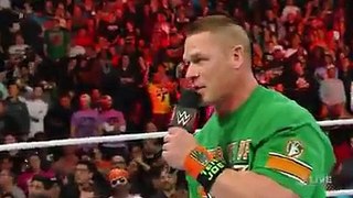 John Cena returns to WWE׃ Raw, December 28, 2015