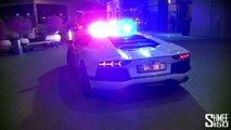 Dubai Police Supercars in Action - Brabus B63S, Aventador, SLS, Bentley Conti GT