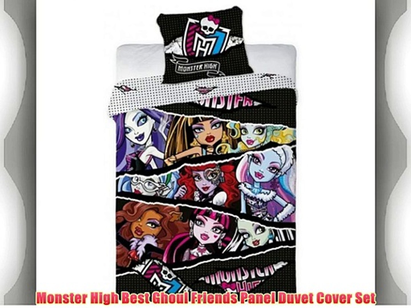 Monster High Best Ghoul Friends Panel Duvet Cover Set Video