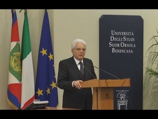 Napoli - Mattarella: "La cultura rende liberi" (20.11.15)
