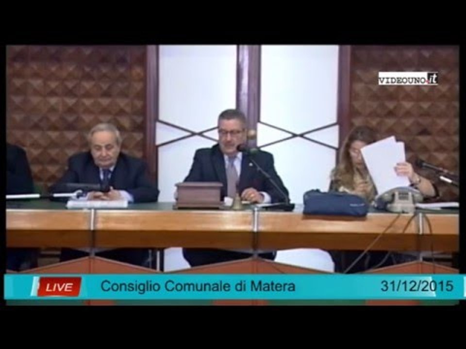 Matera - Consiglio comunale 31 dicembre 2015...