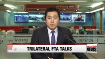 Korea， China Japan to begin 9th round of trilateral FTA talks on Monday