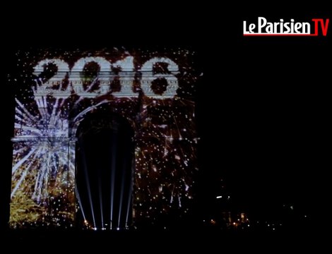 Nouvel an, la dernière minute de 2015 sur les Champs-Elysées