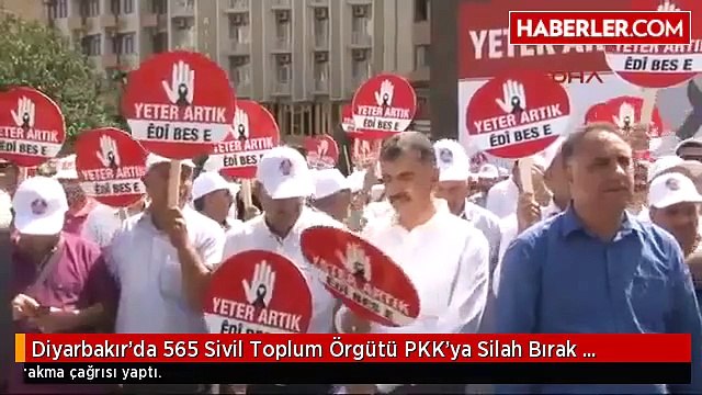 Diyarbakır_da 565 Sivil Toplum Örgütü PKK_ya Silah Bırak Çağrısı Yaptı