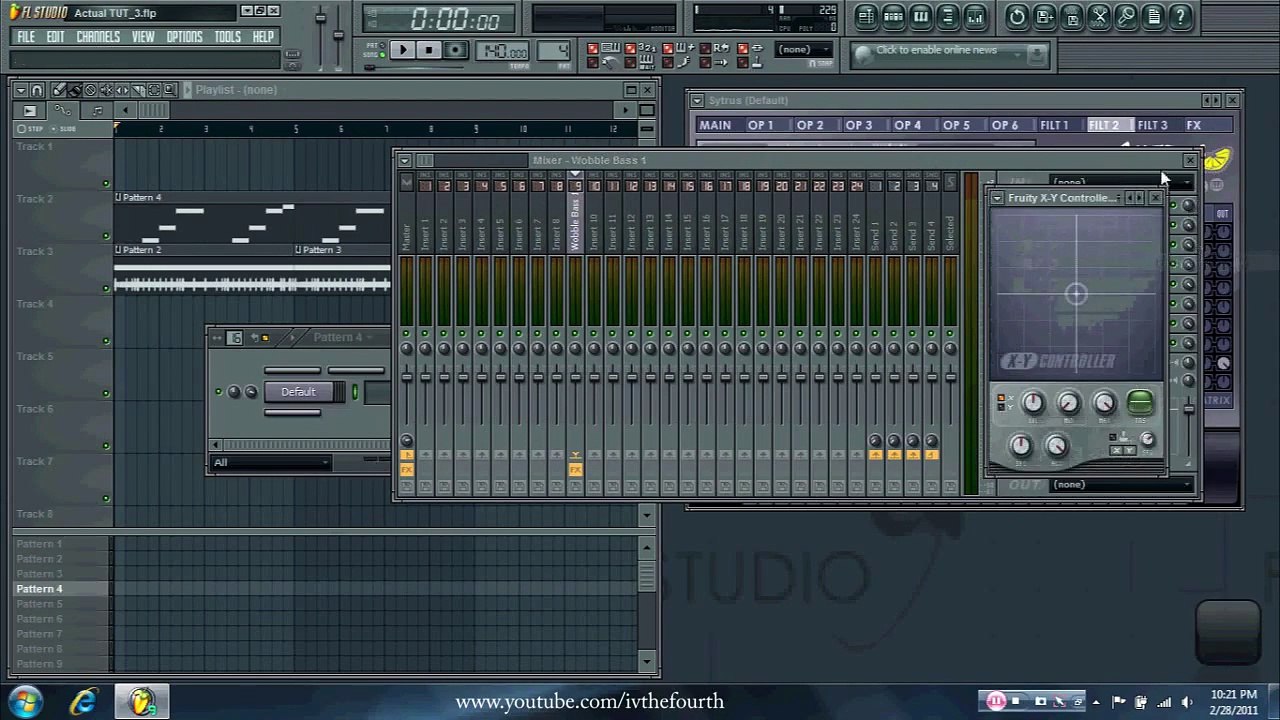 Dubstep wobble bass speed tutorial using harmless in fl studio with midi controller