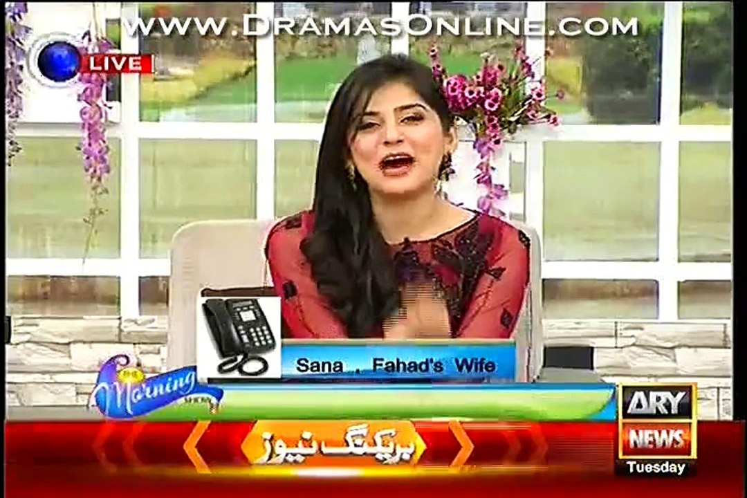 Fahad Mustafa Wife Shared His Bad Habits In Live Show