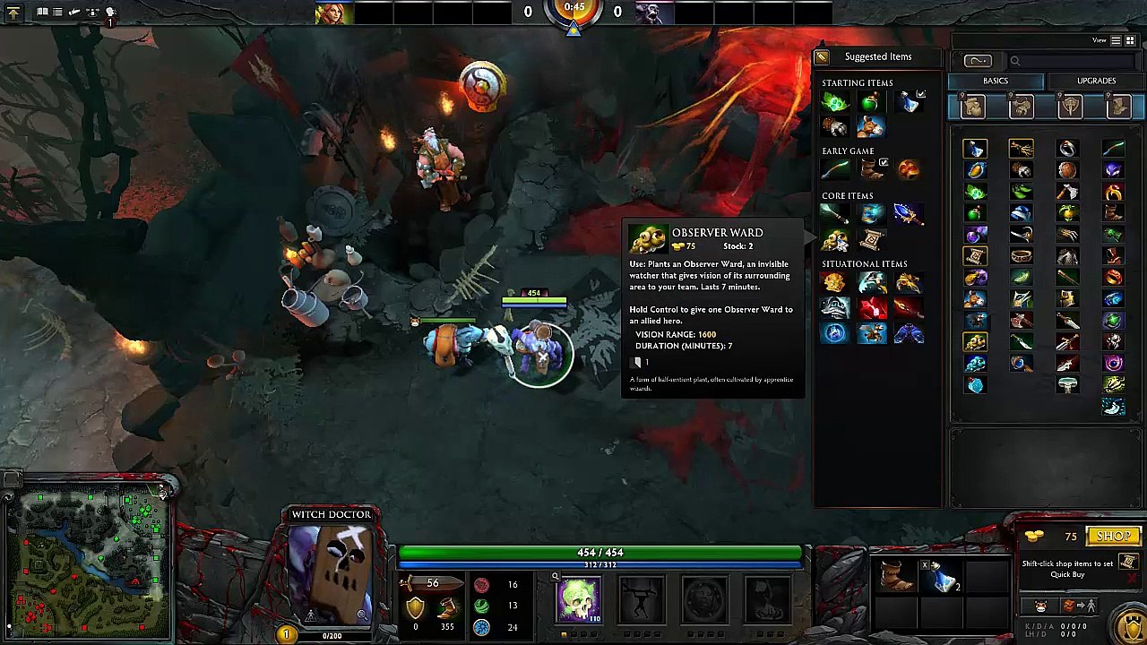 Dota 2 - 1v1 - Witch Doctor play