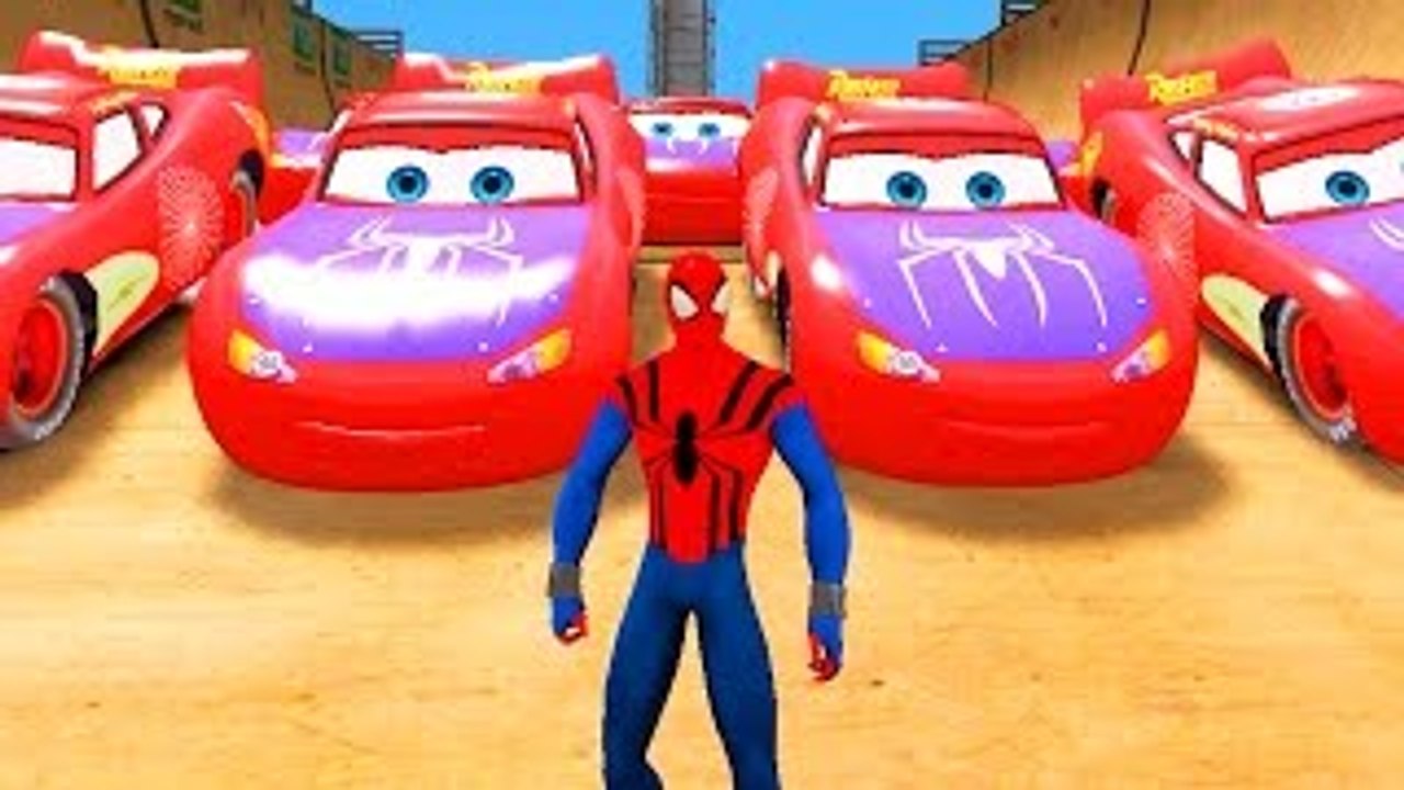 Nursery Rhymes Disney Pixar Cars Spiderman & Lightning McQueen Spider (Songs for Children