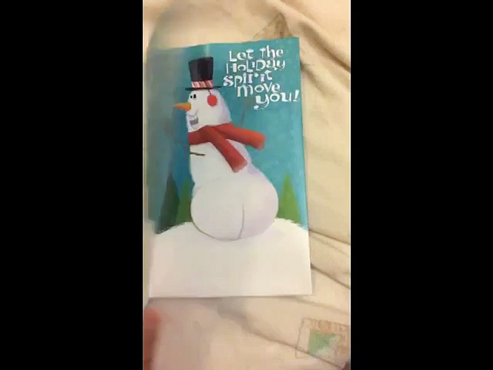 Carte de Noël en mode "Kim Kardashian qui bouge son boul'"