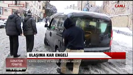 ULAŞIMA KAR ENGELİ-KARA,DENİZ,HAVA ULAŞIMI AKSADI-1 OCAK 2016
