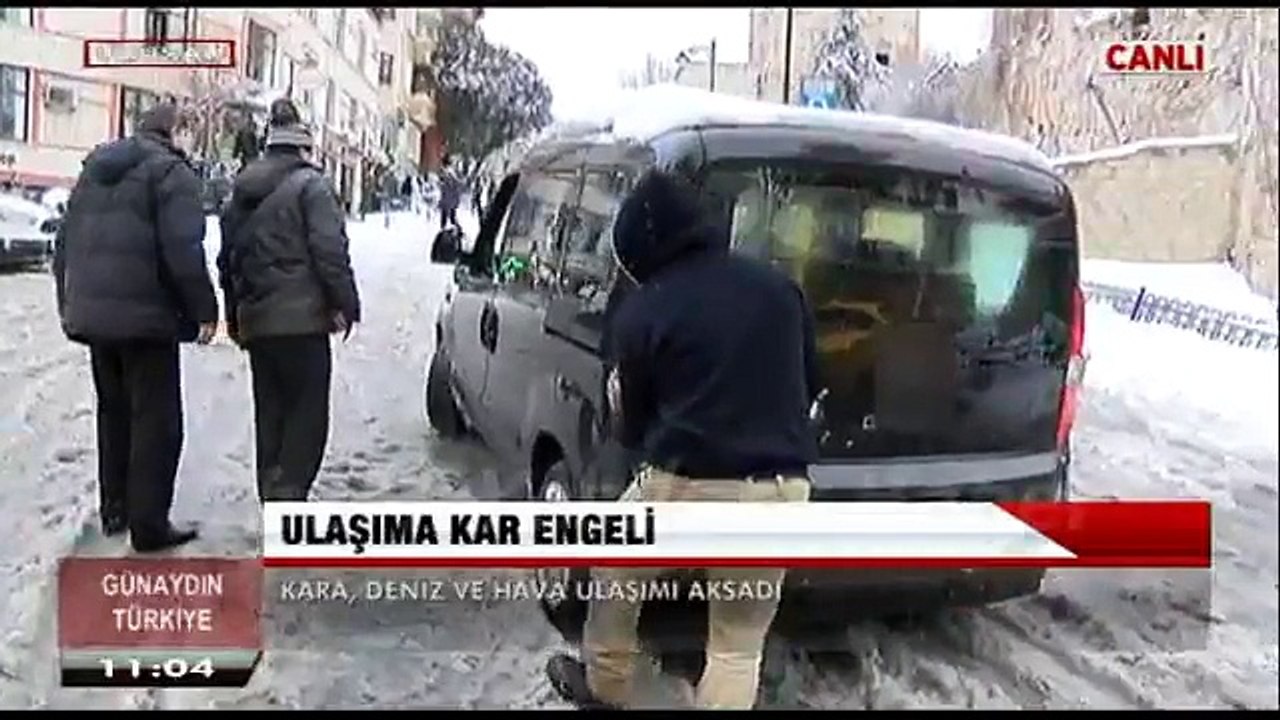 ULAŞIMA KAR ENGELİ-KARA,DENİZ,HAVA ULAŞIMI AKSADI-1 OCAK 2016