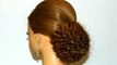 Wedding hairstyle for long hair. Bridal updo. Rose bun.