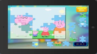 spanish PEPPA PIG puzzle 19 HD ipad english gameplay peppa