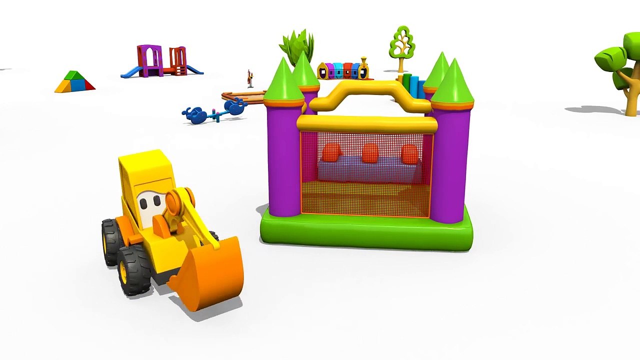 Max der Bagger - Der Krankenwagen. 3D Animation für Kinder