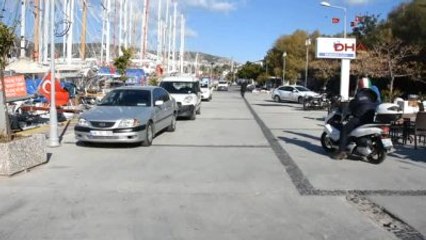 Bodrum'da Hava Buz Kesti, Sokaklar Boşaldı