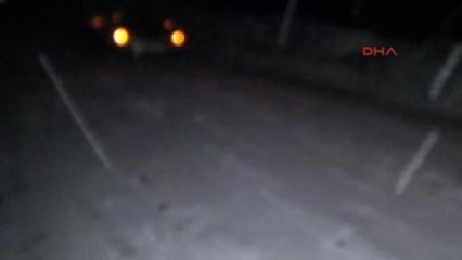 Andırın'da Araçlar Karda Mahsur Kaldı