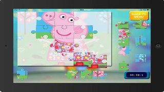 english PEPPA PIG puzzle 15 HD ipad english gameplay juegos peppa pig