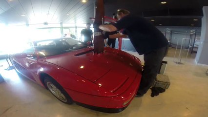 The pierced Ferrari by wooden stake . Dan GERBO 2013